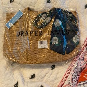 Draper James straw bag